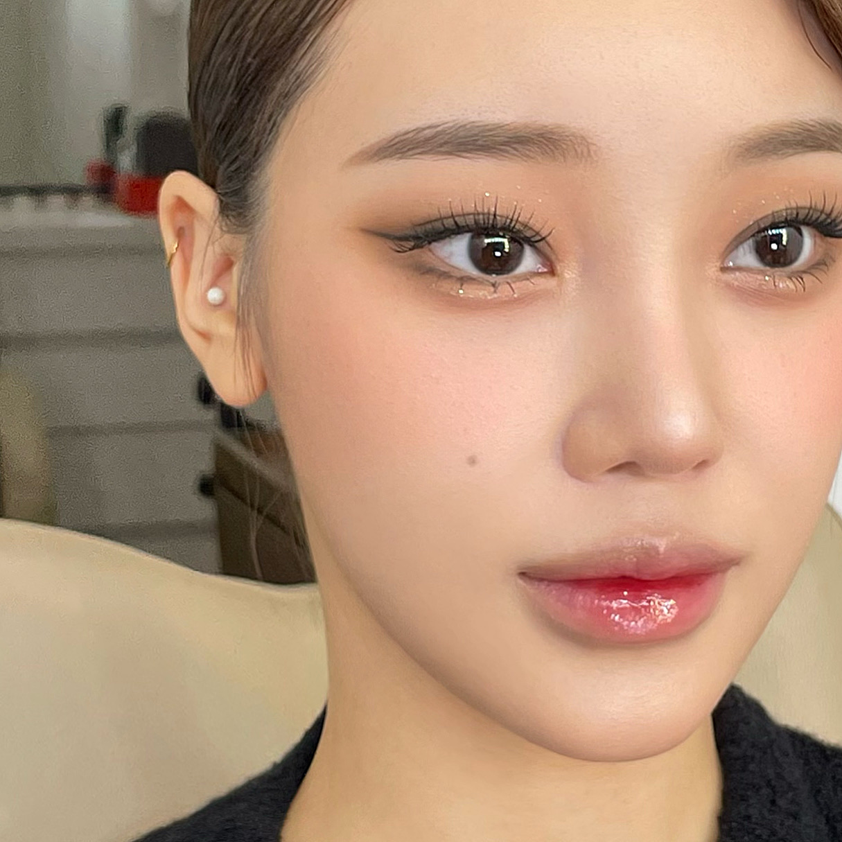 Makeup — glitter detail